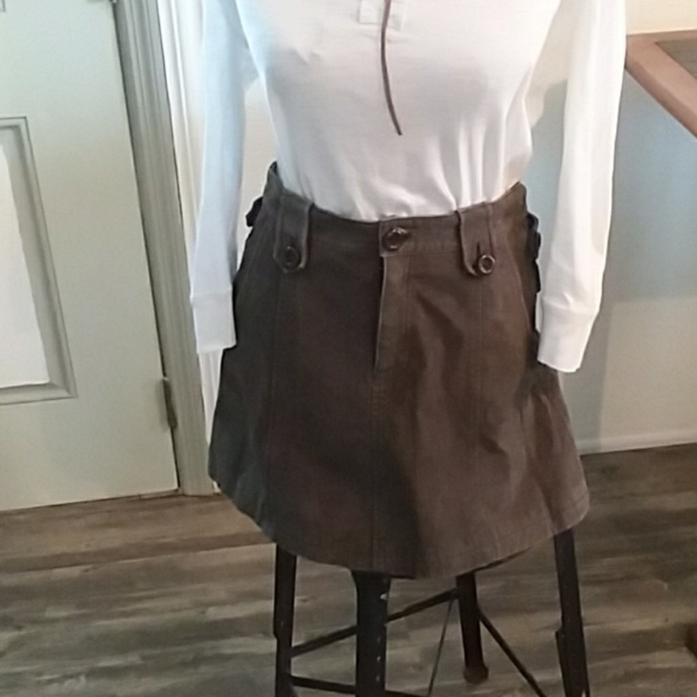 Remix suede a-line